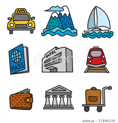 travel and resort icons travel and resort icons 27894239