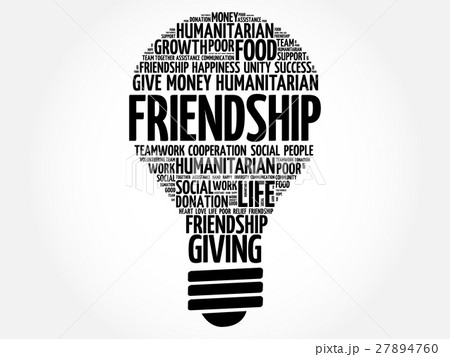 Friendship bulb word cloud 27894760