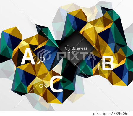 Polygonal triangle abstract background with Polygonal triangle abstract background with 27896069