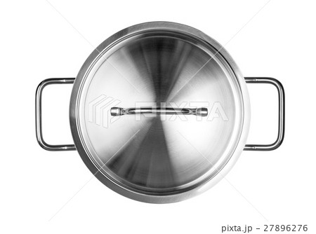 top view of cooking pan isolated 27896276