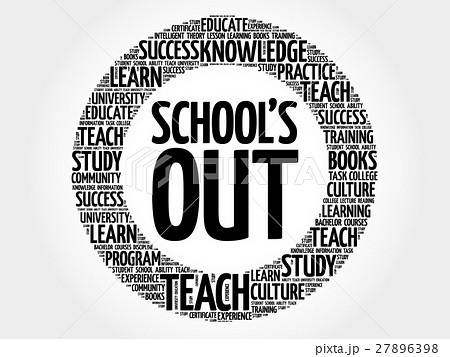 School's Out word cloud 27896398