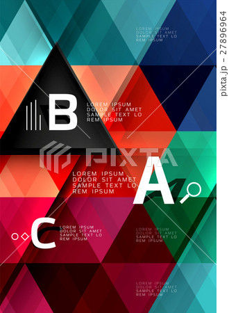 Triangle polygonal abstract background 27896964