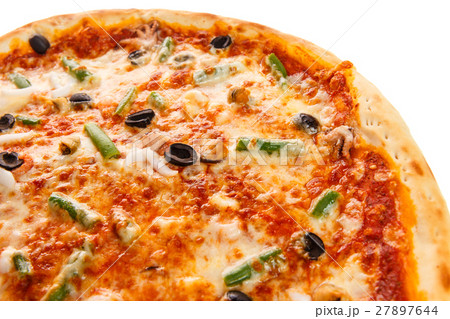 Part of delicious classic italian Pizza 27897644