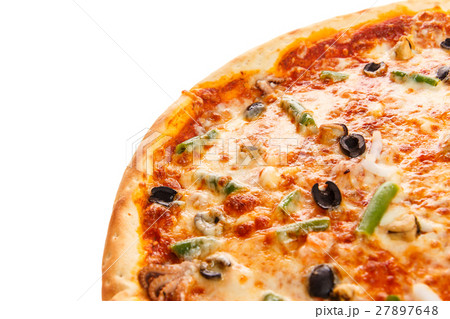 Part of delicious classic italian Pizza 27897648