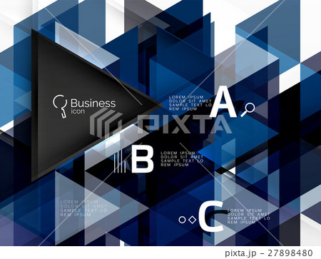 Vector infographic triangles Vector infographic triangles 27898480