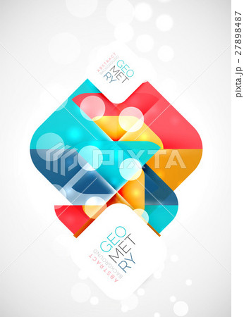 Square and triangle pattern background 27898487