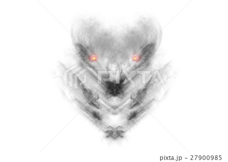 Textured Smoke,Abstract black,isolated on white  27900985