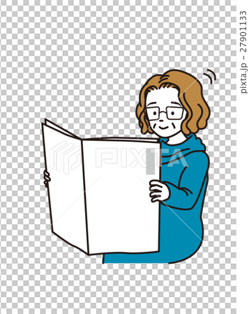 阿姨看報紙 27901133