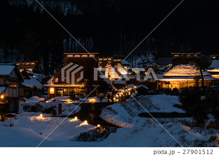 美山　かやぶきの里　雪灯廊 27901512