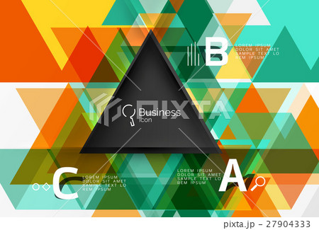Vector infographic triangles 27904333