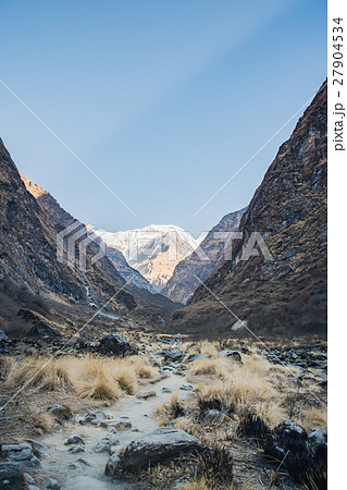 Way to Annapurna base camp, ABC Trekking route Way to Annapurna base camp, ABC Trekking route 27904534