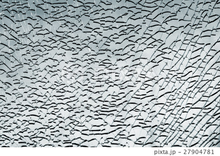 Broken strained glass with cracks, texture Broken strained glass with cracks, texture 27904781