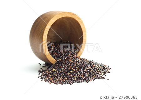 Black quinoa seeds. 27906363
