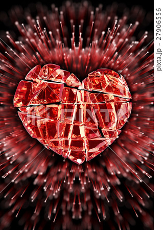 Brilliant ruby on black background. Red Crystal. 27906556