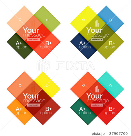 Square and stripes geometric infographic templates 27907700