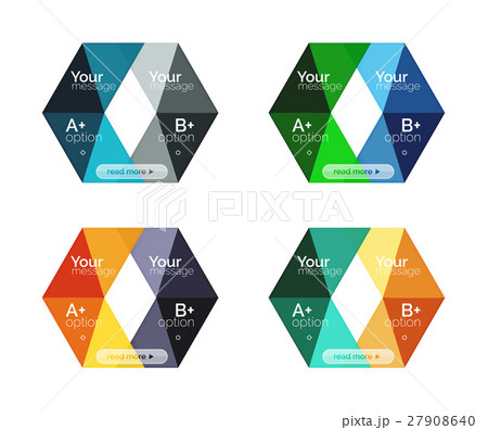 Vector arrow option infographic templates set Vector arrow option infographic templates set 27908640