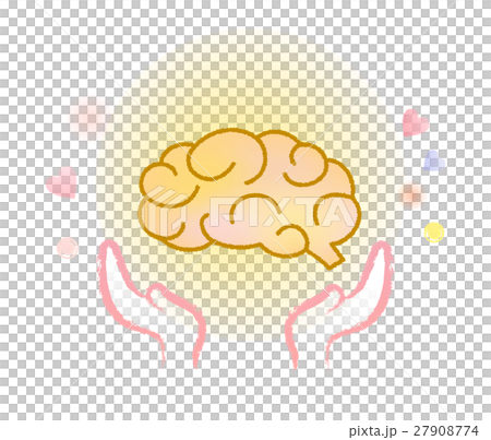 Compassion gentle brain supportive hand 27908774