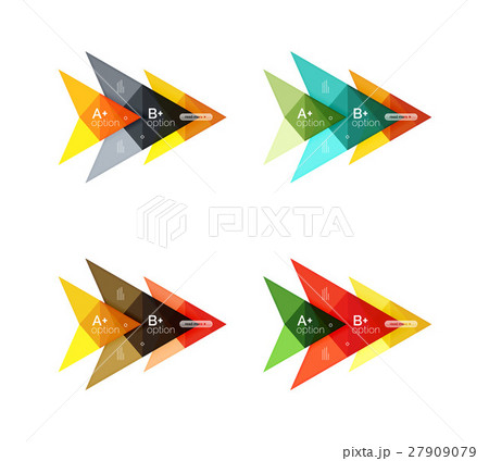 Colorful vector option banner arrow templates 27909079