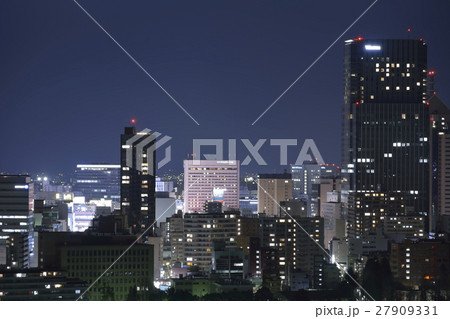 青葉城から撮影した仙台市内の夜景 27909331