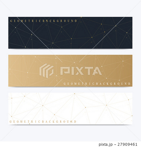 Modern set of vector banners. Geometric abstract 27909461