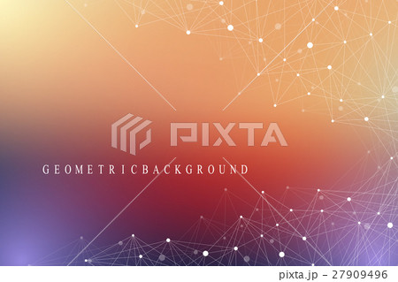 Geometric graphic background molecule and Geometric graphic background molecule and 27909496