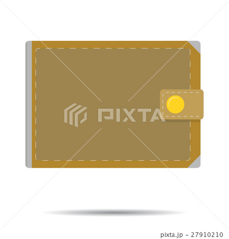 Leather wallet isolated vector Leather wallet isolated vector 27910210