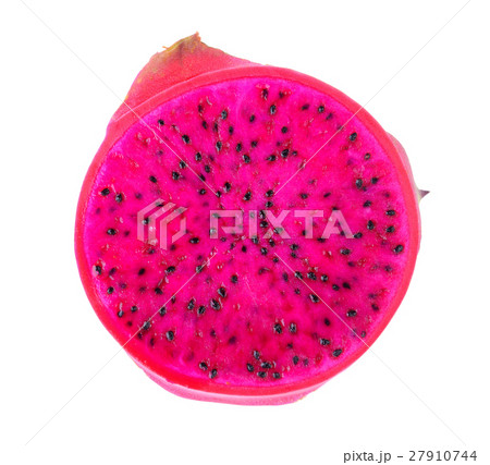 slice of dragon fruit isolated on white background slice of dragon fruit isolated on white background 27910744