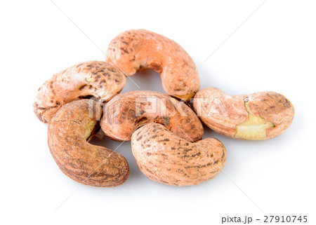 cashew nuts on white background cashew nuts on white background 27910745