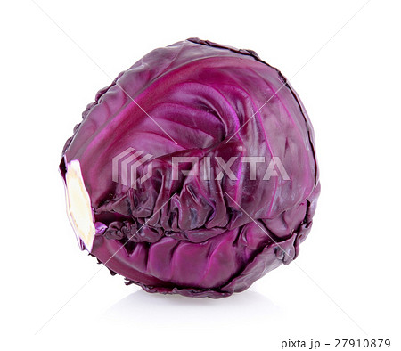 Purple cabbage isolated on white background Purple cabbage isolated on white background 27910879