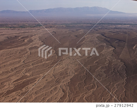 Overlook of nazca lines from airplane,Peru Overlook of nazca lines from airplane,Peru 27912942