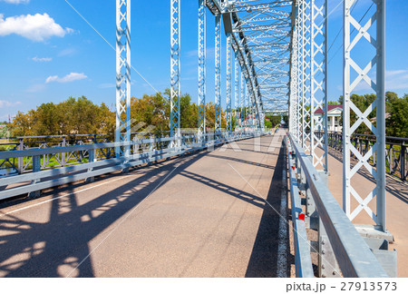 First in Russia steel arch bridge on river Msta First in Russia steel arch bridge on river Msta 27913573