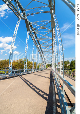 First in Russia steel arch bridge on river Msta First in Russia steel arch bridge on river Msta 27913574