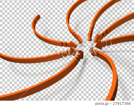 流入する人の流れを描いた3Dイラスト 流入する人の流れを描いた3Dイラスト 27917366