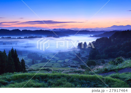 新潟_十日町星峠夜明け 27917464