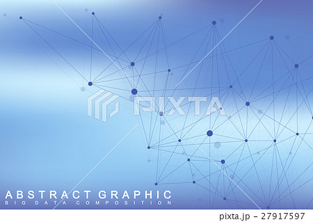 Geometric graphic background molecule and 27917597