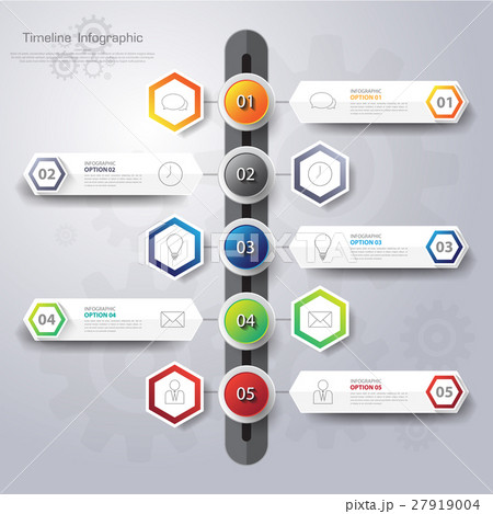 Business timeline. Can be used for workflow . 27919004