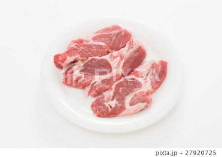 羊 ラム ロース肉 白バック 羊 ラム ロース肉 白バック 27920725