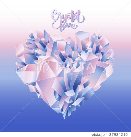 Graphic crystal heart Graphic crystal heart 27924216