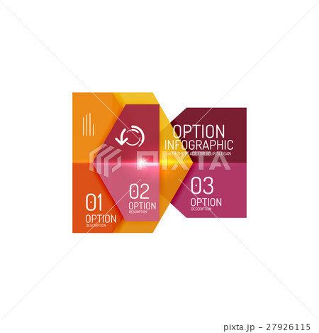 Infographic modern templates - geometric shapes 27926115
