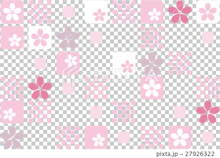 Sakura checkered background Pink Sakura checkered background Pink 27926322
