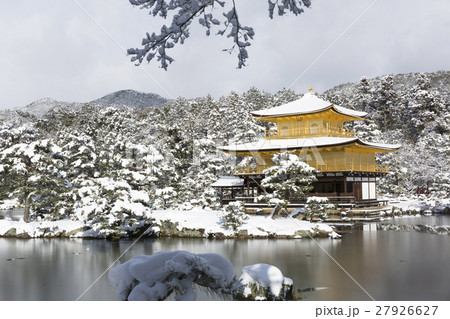 雪の金閣寺/京都 雪の金閣寺/京都 27926627