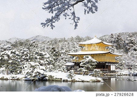 雪の金閣寺/京都 雪の金閣寺/京都 27926628