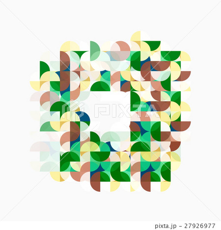 Abstract circle geometric composition isolated on 27926977