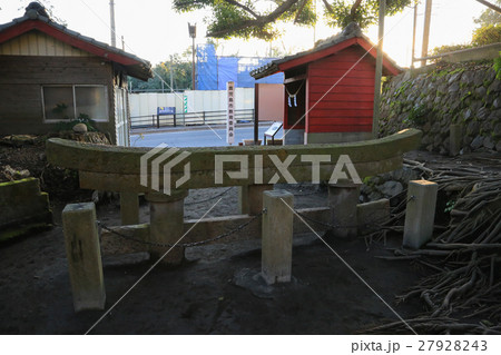 鹿児島県鹿児島市 黒神埋没鳥居 鹿児島県鹿児島市 黒神埋没鳥居 27928243