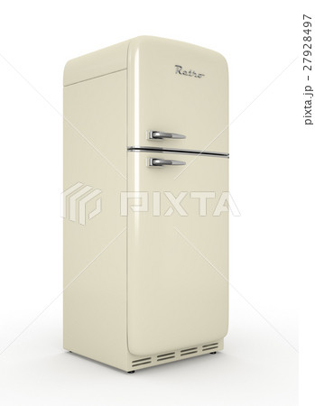 white fridge retro