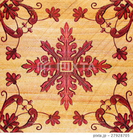 Old decorative sandstone tile background patterns 27928705
