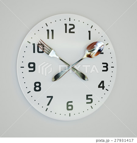 Fork and spoon clock on the wall 27931417