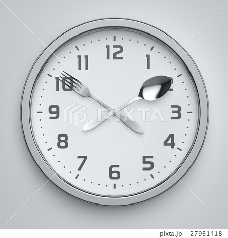 Fork and spoon clock on the wall 27931418