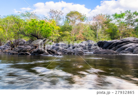 Beautiful forest and rapids river in national park Beautiful forest and rapids river in national park 27932865