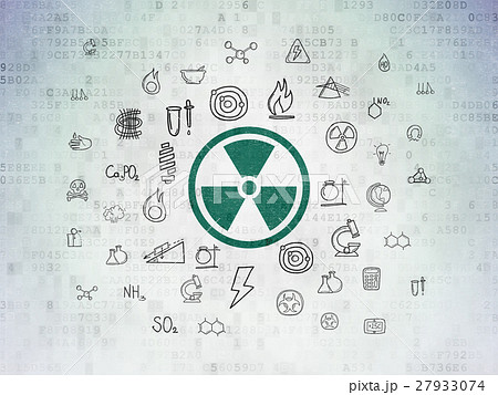 Science concept: Radiation on Digital Data Paper Science concept: Radiation on Digital Data Paper 27933074